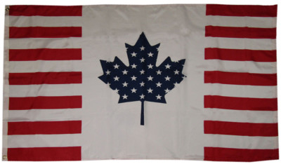 USA Canada Friendship Flag 3x5 ft United States Canadian American America US