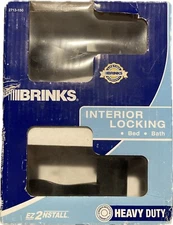 Brinks Interior Locking Door Handles Bed and Bath Wave Lever Tuscan Bronze