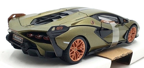 Burago 1/24 Scale Diecast #18-21099 - Lamborghini Sian FKP 37 - Green Gold - Picture 2 of 5