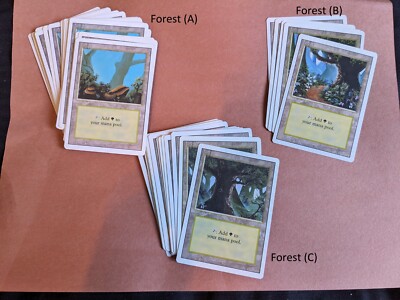 MTG Revised (3rd Edition) Basic Lands LP Magic the Gathering -- SEE DESCRIPTION