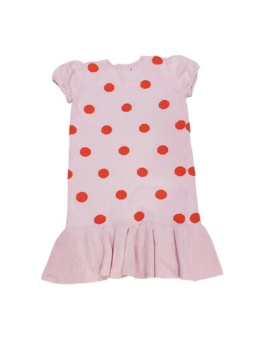 Gap Kids Girl Pink Orange Dots Winter Short Sleeve Holiday Sweater Dress XL 12 - Picture 4 of 4