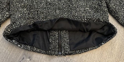 Ruby Rd. Petite Vtg Full Zip Metallic Rhinestones Blazer Jacket Women’s 12P NWT - Picture 8 of 8