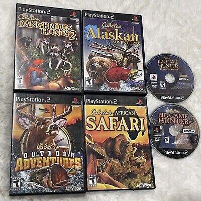 Lot of 4 Cabela's Outdoor Hunting Video Games: Playstation 2 - PS2 -  Activision