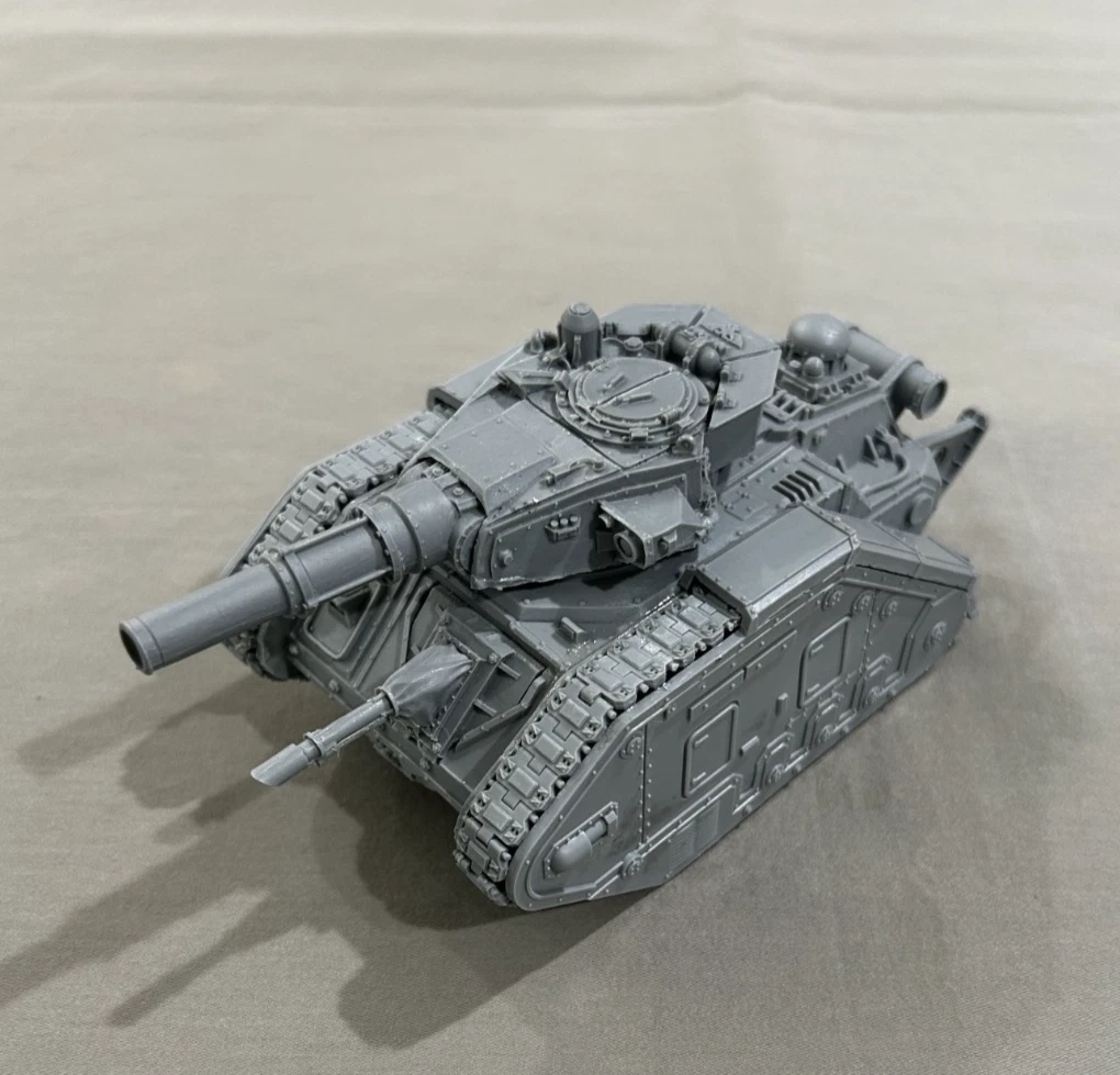 Figurine Warhammer 40K : Leman Russ Récupéré (Looted) - Plastique - Armée Orks - Occasion