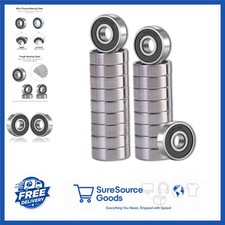 20 Pcs 608 2RS Ball Bearings Alloy Steel Double Rubber Sealed 8mm x 22mm
