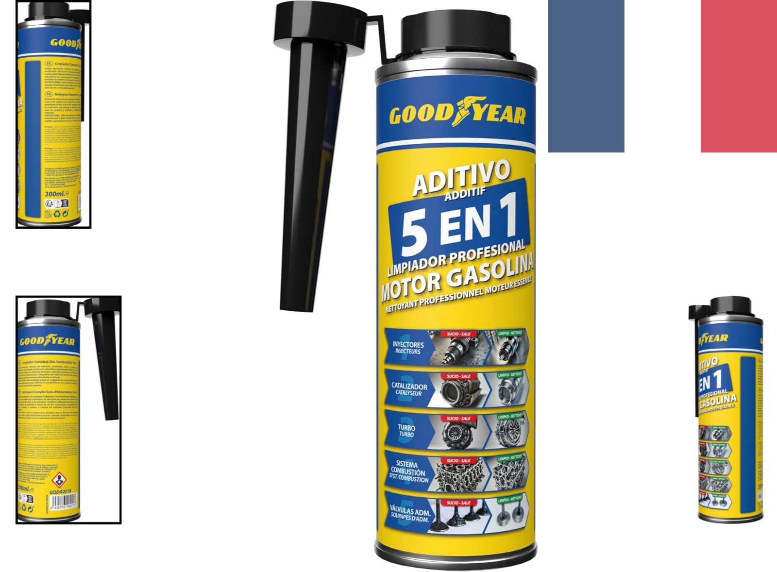 Additif Essence Goodyear 5 en 1 300ml pour Nettoyage Moteur