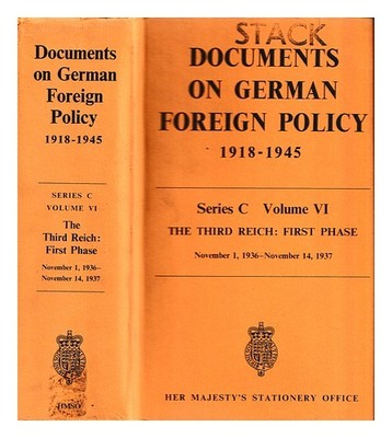 Documents on German foreign policy, 1918-1945. Ser.C, (1933-1937) Hardcover