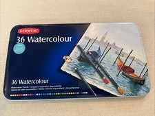 Vintage Derwent watercolor pencils watercolour 36 color set 32885 Made In The Uk