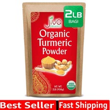 Organic Turmeric Powder 2 LB Bulk Bag - Lab Tested, 100 Raw with Curcumin, R...