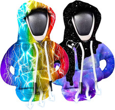 Schaltknauf Hoodie, 2 Stück Schalthebel Hoodie, Lightning Modell Hoodie, Sternen