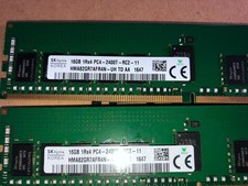 Lot of 2 / HMA82GR7MFR4N-UH Hynix 16GB PC4-19200 DDR4-2400MHz ECC MEMORY SERVER