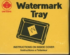 Uni-Safe Watermark Detector Tray 3-1/4" x 2-1/2" x 3/4" with Flat Bottom U478