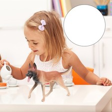 Dog Ornaments Memorial Figurines Animal Figures Doberman Puppy for Kids