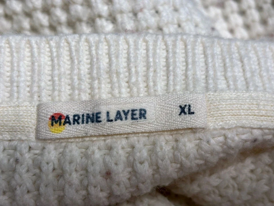 Suéter Raglán Delaney Capa Marina Para Mujer Talla XL Rayas Grueso Tejido Cuello Redondo Foto 3 de 4