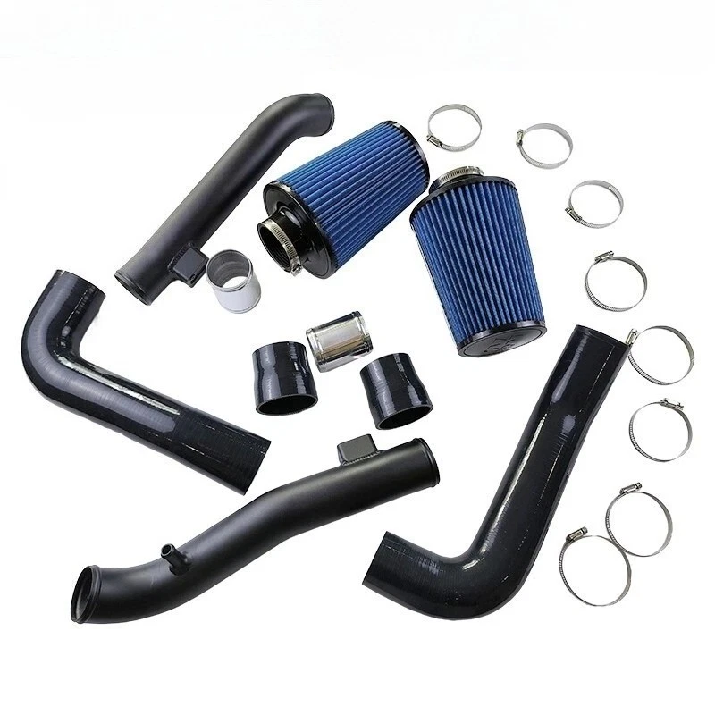 For 2.5" Nissan Infiniti 370Z / G37 Q60 Dual Cold Air Intake Kit+Blue Air Filter Foto 3 de 4