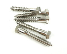 Everbilt 3/8 in. x 2-1/2 in. Stainless Steel Hex Lag Screw 5-Pack CBZ
