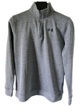 Under Armour Storm 1 Fleece 1/4 Zip Pullover Gray Unisex Youth Size XL Athletic