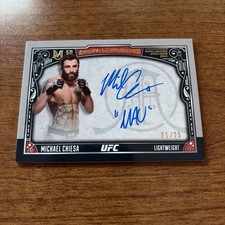 2016 UFC Museum Michael Chiesa Auto 01/25