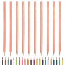 Beige Color Drawing Pencils for Adult Coloring Books, 10 Pcs