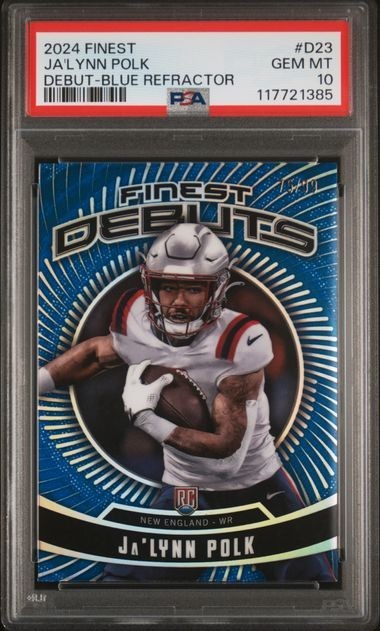 Ja'Lynn Polk Topps Finest Debut #D23 Blue Refractor