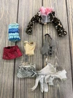 Vintage Barbie Doll Clothes Mixed Lot Leopard Jacket & Accessories Bundle