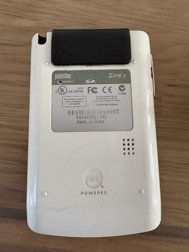 PalmOne Zire 31 organisateur PDA portable rétro - Bleu avec couvercle à rabat et chargeur - Photo 5 sur 5