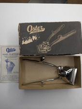 Vtg Oster Racine Wis No. 000 Style B Hand Hair Clippers Manual Barbershop Box