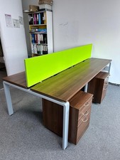 Universal Office Bench System Desk In Excellent Condition