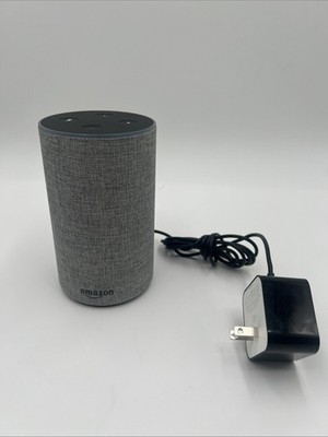 Amazon Echo 2nd Generation Smart Speaker With Alexa Dolby Sound Charcoal Black