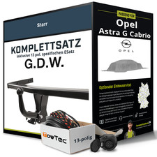 Anhängerkupplung starr für OPEL Astra G Cabrio +E-Satz NEU PKW