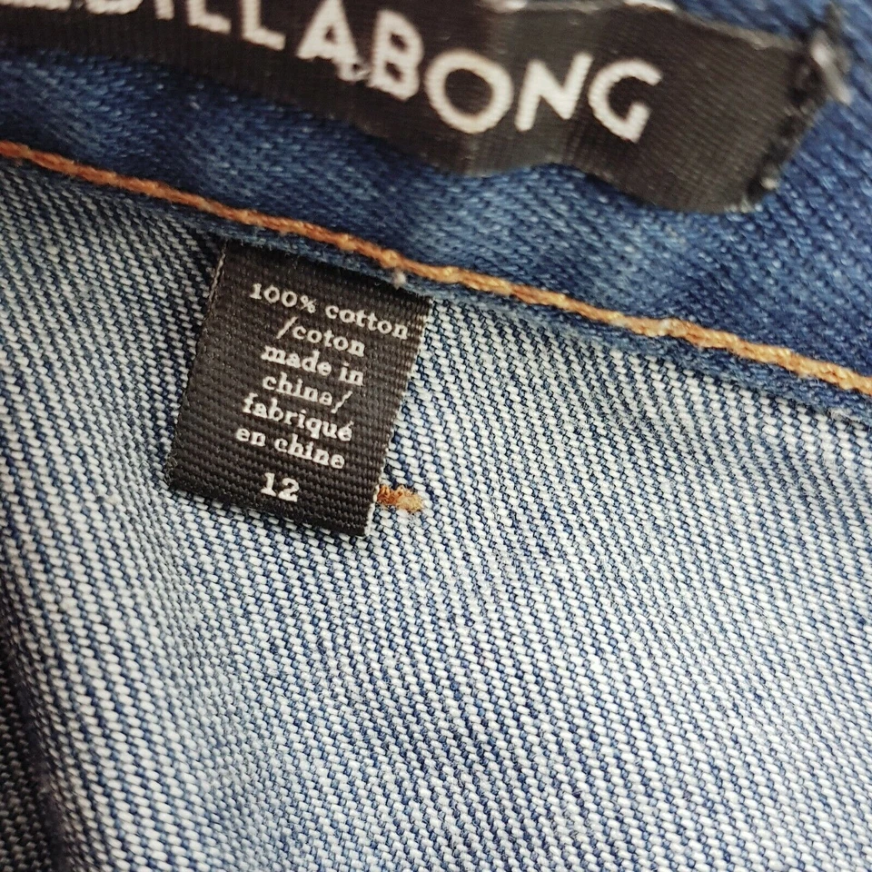 BILLABONG | Женская синяя джинсовая мини трапециевидная юбка [размер AU 12 или США 8] - Изображение 3 из 4