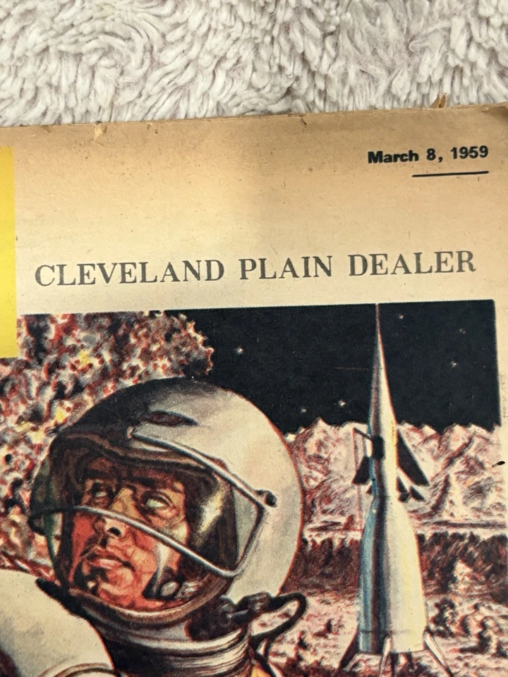 March 8 1959 This Week Magazine Werner Von Braun What Its Like To Be On The Moon - Image 2 of 4