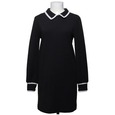 Zara Basic, Kleid, Größe: S, Schwarz/Weiß, Elasthan/Polyester, Einfarbig #O9s