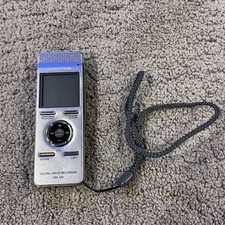 Olympus Digital Voice Recorder: Model DM-420 Silver No Battery Cover W Strap