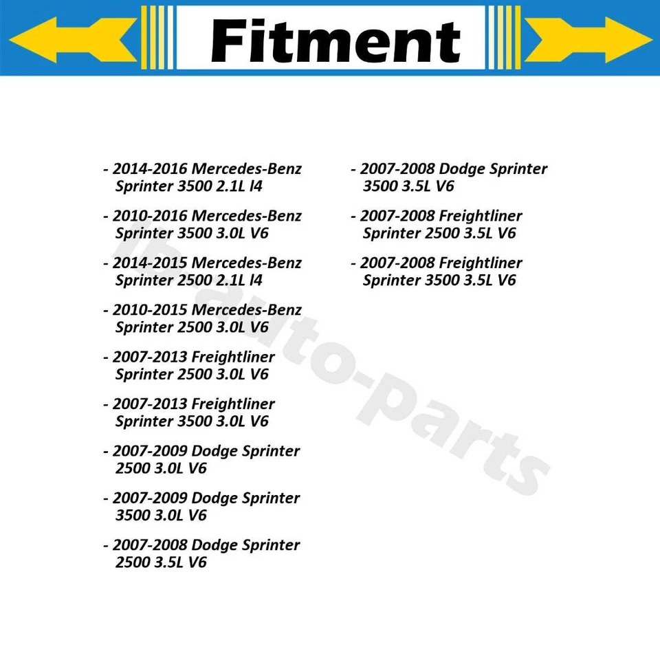 Тормозной шланг Sunsong передний 2x для 2007 2008 Dodge Sprinter 3500 3,5 л - Изображение 2 из 4