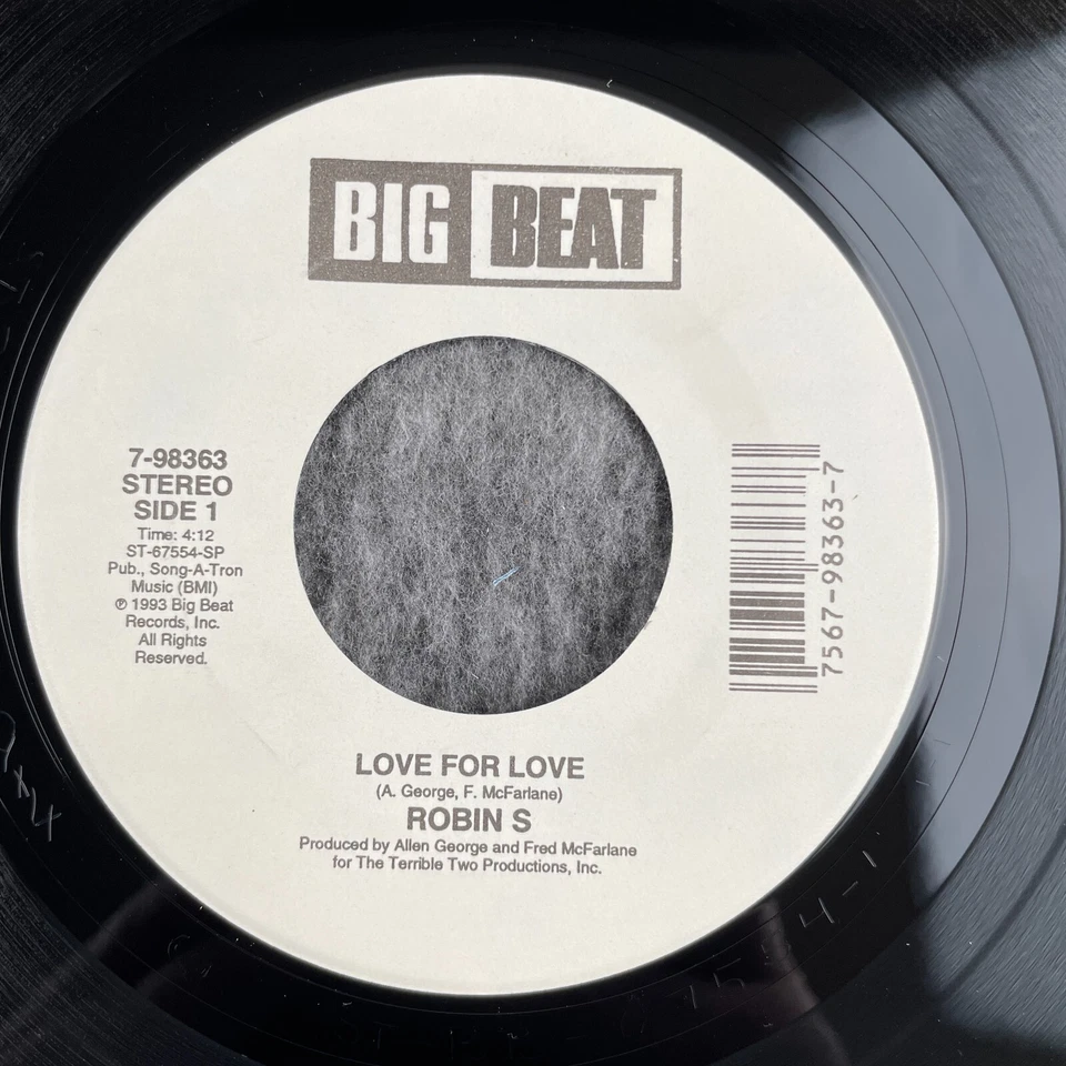ROBIN S Show Me Love 1992 45 Big Beat 7-98363 NEW UNPLAYED DANCE HOUSE ANTHEM - Image 2 of 4