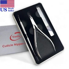 Vanfa Cuticle Nipper with Pusher and Nail File Set #79037