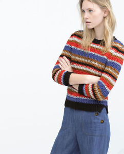 zara striped sweater