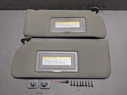 1991-1996 Chevy Caprice Buick Roadmaster GRAY Sunvisors Sun Visor Shade Pair