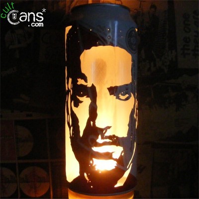 Trent Reznor Beer Can Lantern! Nine Inch Nails, NIN Pop Art Lamp Unique Gift!