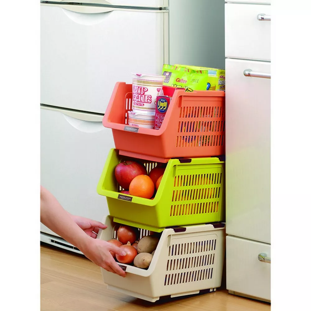 stackable kitchen pantry organization and storage