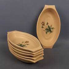 Set Pirofile Ceramica Teglie Ciotole Color Beige Con Fiori Primula Officinalis