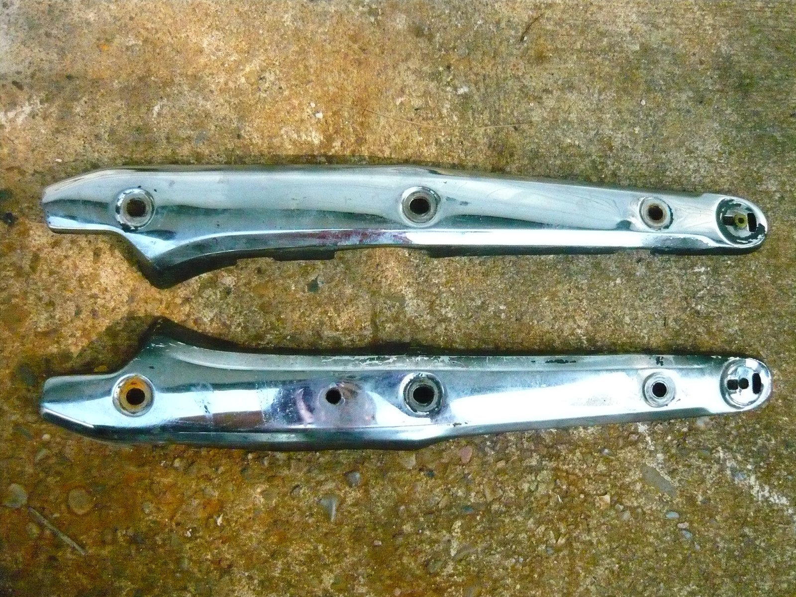Shadow 400 Rear Fender Rails 04 - 09 Honda VT750C Shadow Aero OEM Rear Fender Struts Grab Rails ...