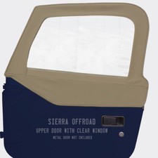 Jeep Tj Wrangler Upper Door Skins For 97-06 Sold In Pairs Camel Sailcloth