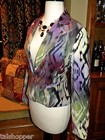 NEW Boston Proper IKAT Velvet Blazer Jacket Boho Artsy Chic Retro Coat 4 $189 — photo 6