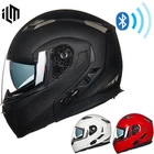 ILM Bluetooth Integrated Motorcycle Modular Helmet Flip Up Full Face IntercomDOT