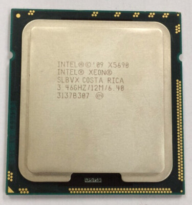 Intel Xeon X5690 6-core 3.46GHz 12-thread 12MB LGA-1366 130W CPU processor