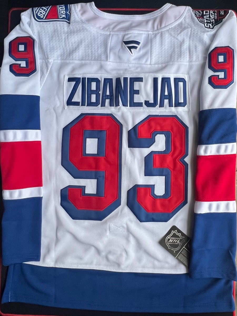 New York Rangers #93 Mika Zibanejad 2024 Hockey Stadium Series White Jersey  XL