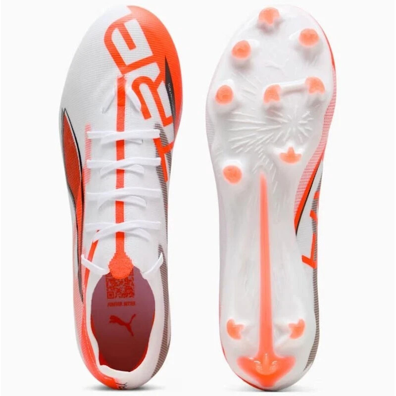 Puma Ultra 5‎ Match FG/MG 108166-01 Soccer Cleats Football White Orange Mens 9 New Puma Ultra 5 Match FG/Mg 108166-01 football shoes white  main image 2