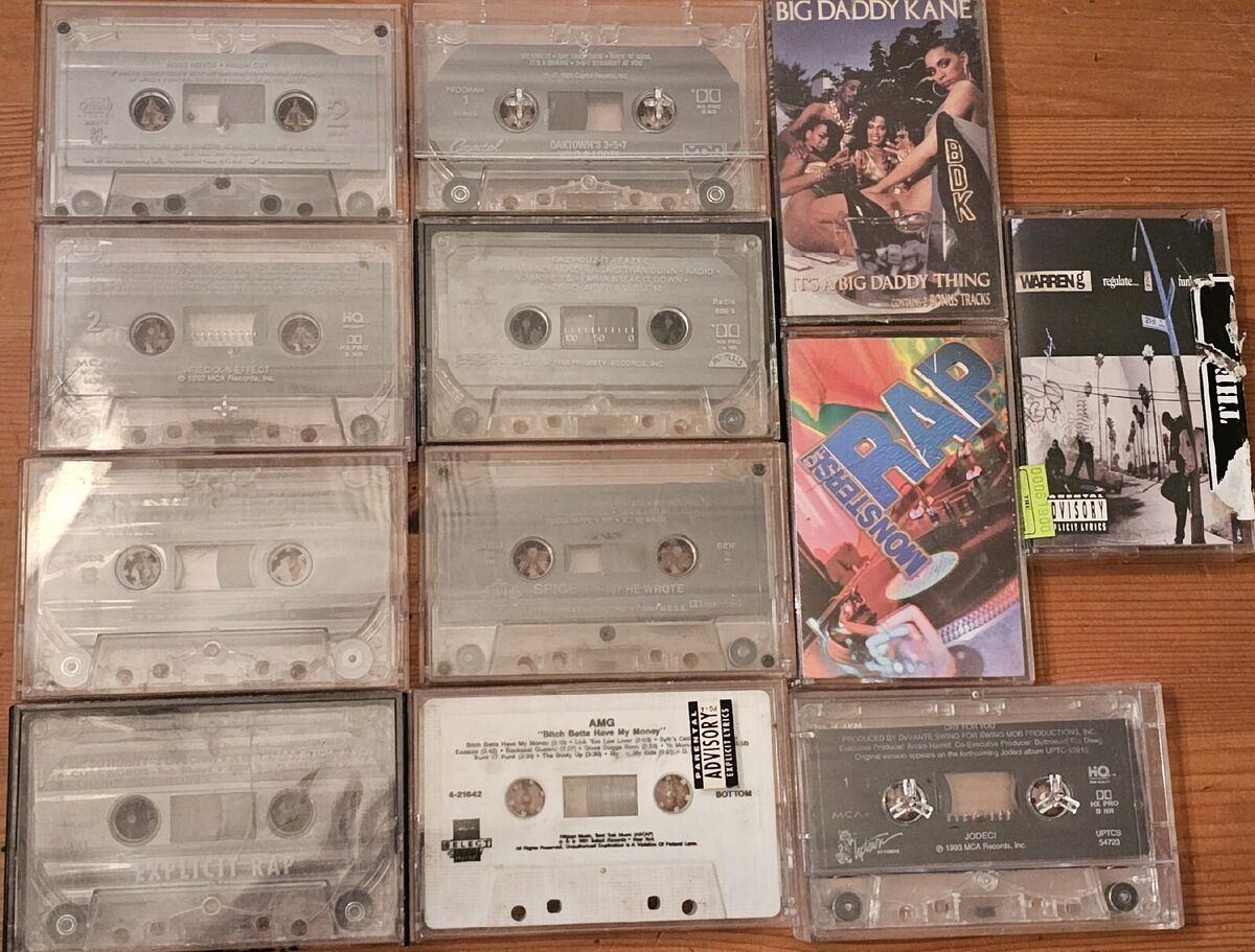 Vintage Lot Of 12 80s 90s Rap Hip Hop Cassettes Tested Vintage Lot Of 12 80s 90s Rap Hip Hop Cassettes Tested